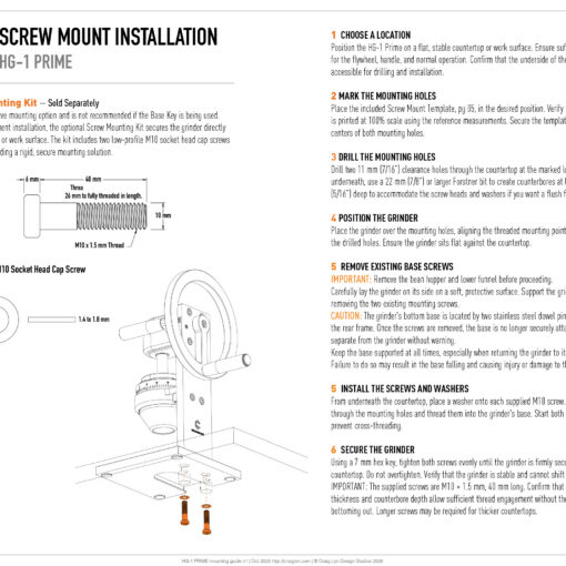 PRIME Screw Mount Kit - Image 4